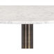 Enco White / Antique Gold Counter Table